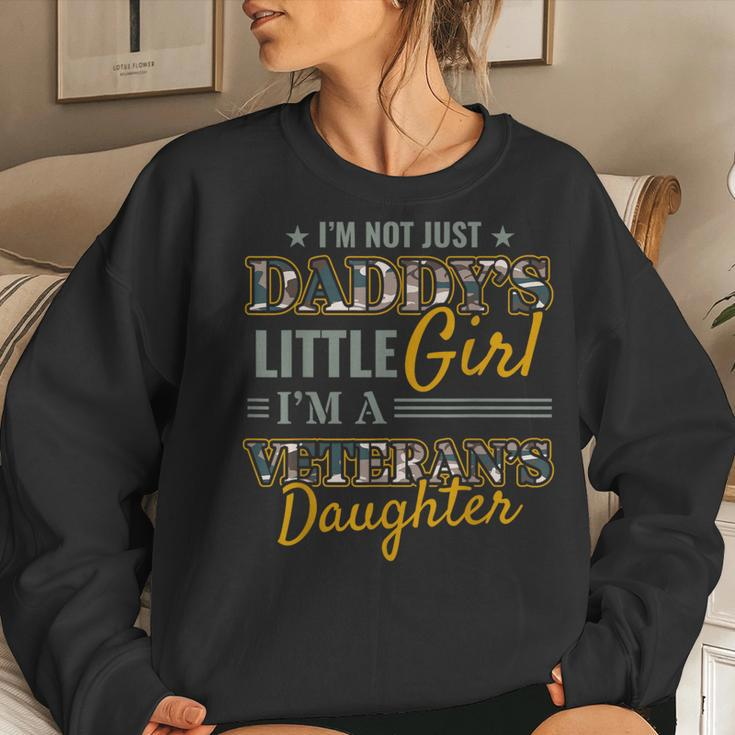 Army Veterans Daughter Peace Independence Day Women Sweatshirt Gifts for Her