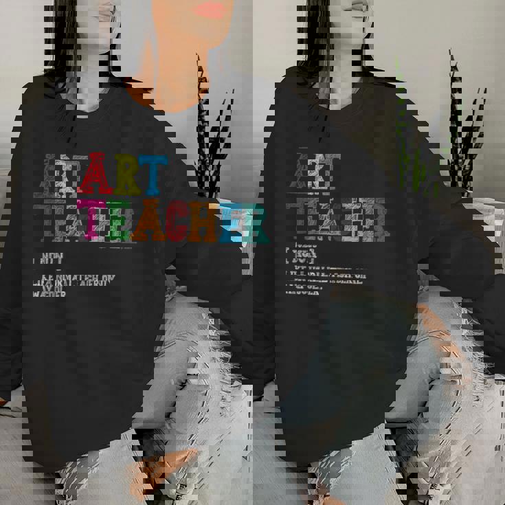 Art Teacher Definition Sudadera Mujer Regalos para ella