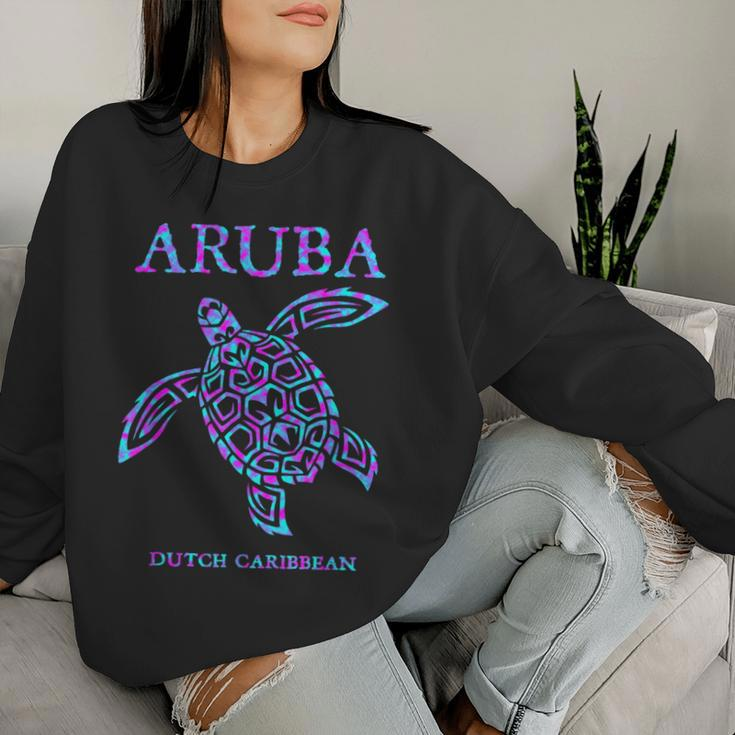 Aruba Sea Turtle Boys Girls Vacation Souvenir Women Sweatshirt Gifts for Her