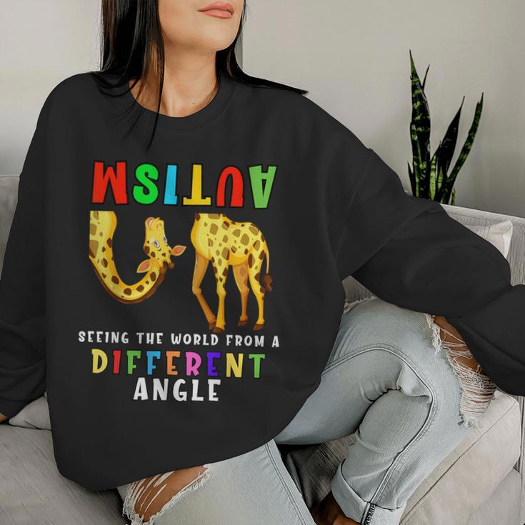 Autism Awareness Seeing The Giraffe World View Women Sweatshirt Gifts for Her