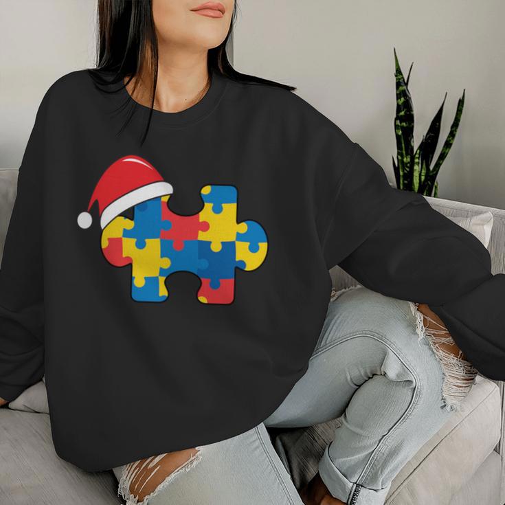 Autismus-Weihnachtsdekoration Geschenk Baum-Puzzle Mama Papa Sweatshirt Frauen Geschenke für Sie