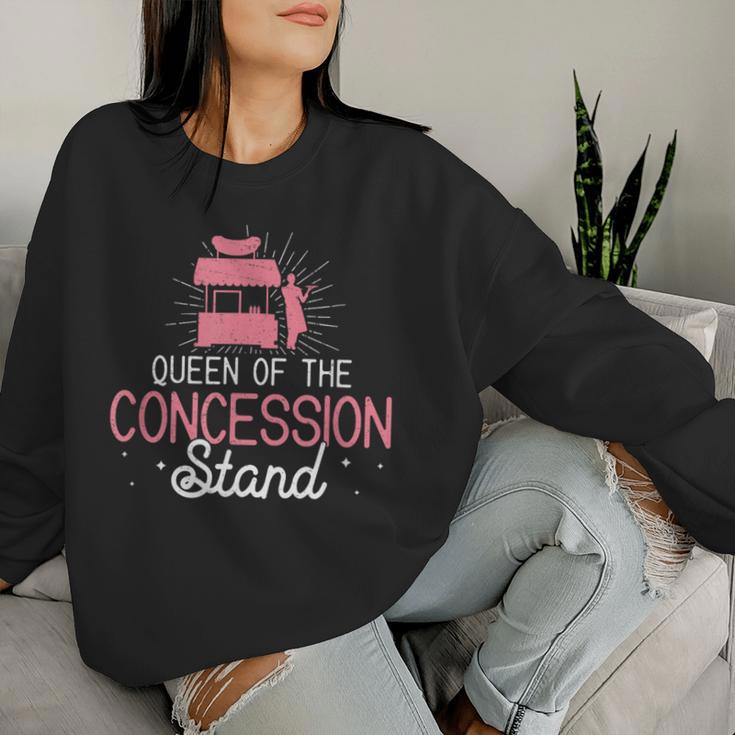 Awesome Concession Stand Queen For Concessions Stand Workers Women Sweatshirt Gifts for Her