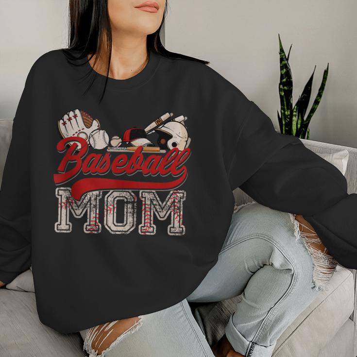 Ball Mama Baseball Softball Mama Damen Sweatshirt Frauen Geschenke für Sie