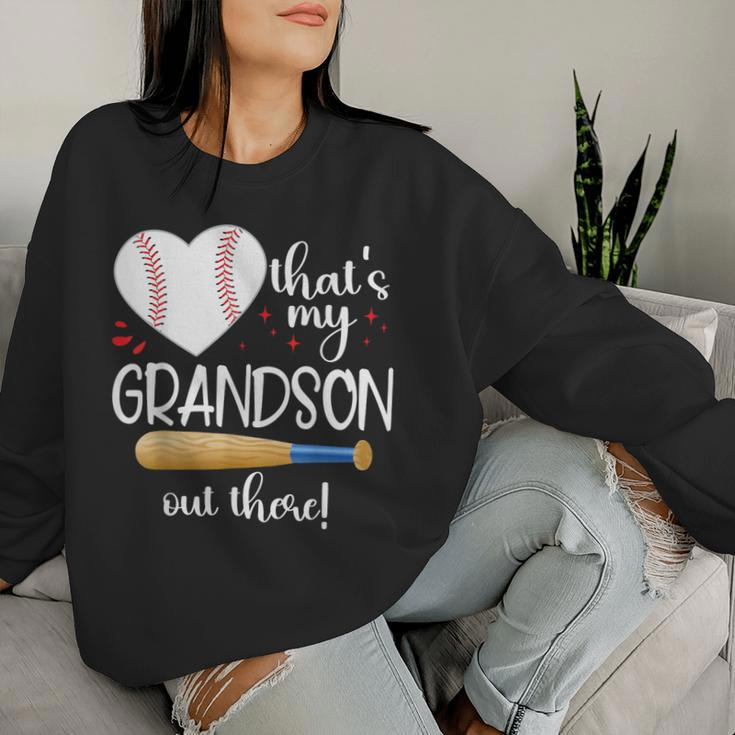 Baseball Grandma Thats My Grandson Out There Women Women Sweatshirt Gifts for Her