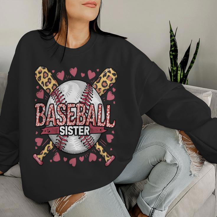 Baseball Leopard Mama Schwester Lustiges Muttertagsdesign Sweatshirt Frauen Geschenke für Sie