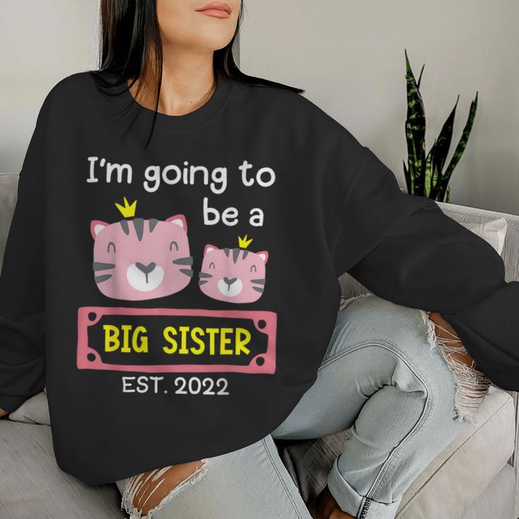 Become Big Sister 2022 Cute Tiger Women Sweatshirt Gifts for Her