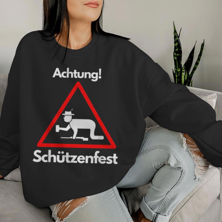 Beer Achtung Schützenfest Sweatshirt Frauen Geschenke für Sie