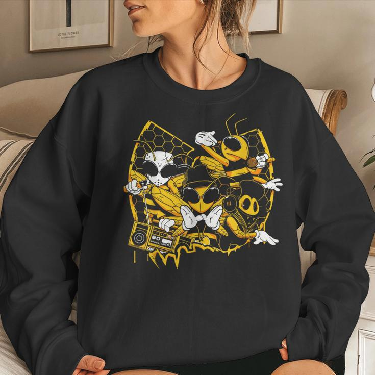 Bees Hip Hop Old School Rap Lover Women Sweatshirt Gifts for Her