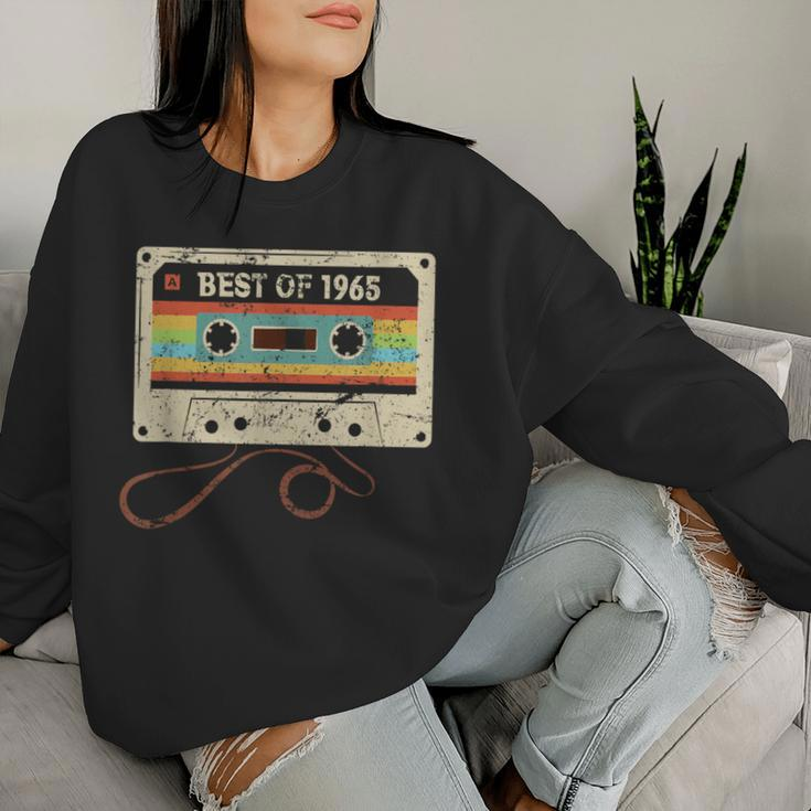 Best Of 1965 Vintage Cassette 59Th Birthday Women Women Sweatshirt Gifts for Her