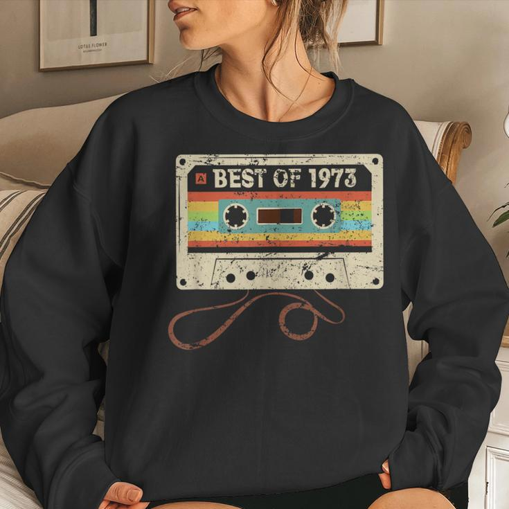 Best Of 1973 Vintage 50 Year Old 50Th Birthday Women Sweatshirt Gifts for Her