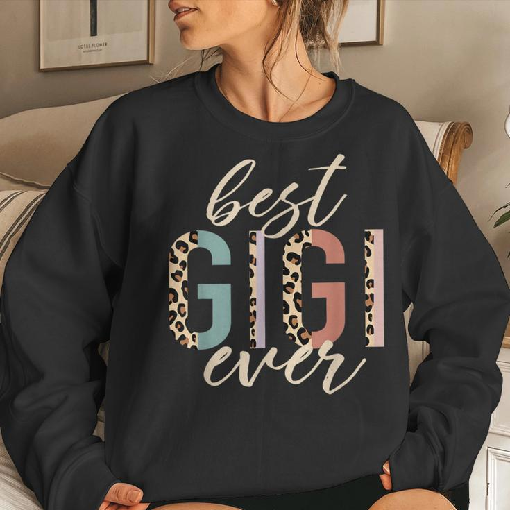 Best Gigi Ever Leopard Print Women Sweatshirt Gifts for Her