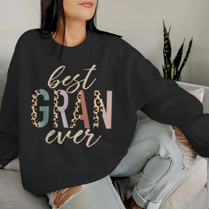 Best Gran Ever Leopard Print Mother's Day Women Sweatshirt Gifts for Her
