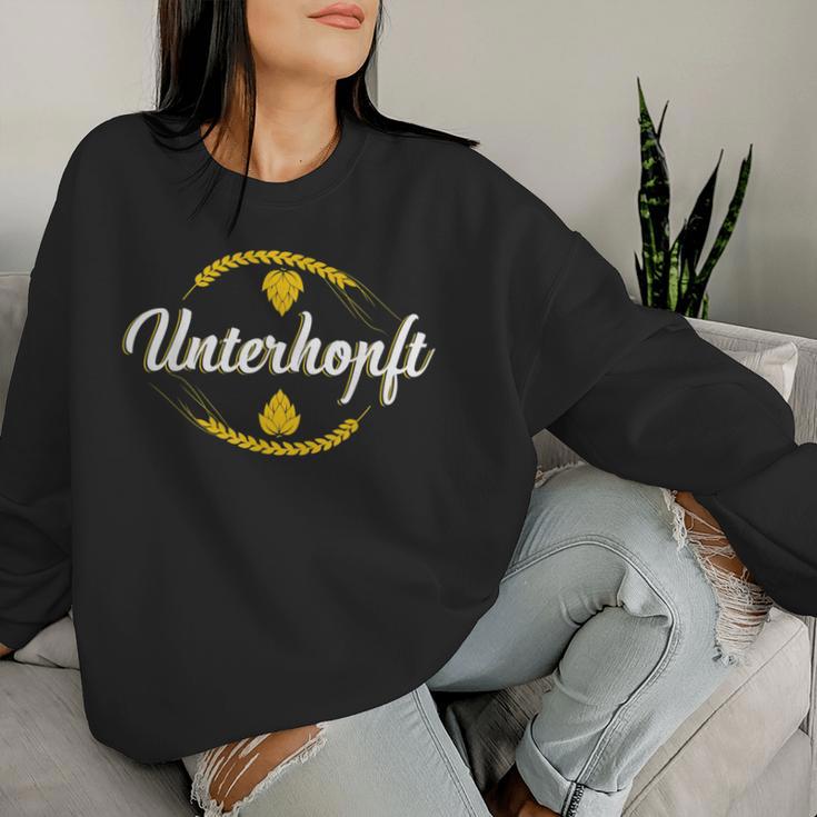 Bierl Beer Lovers Chronisch Total Underhopft Sweatshirt Frauen Geschenke für Sie