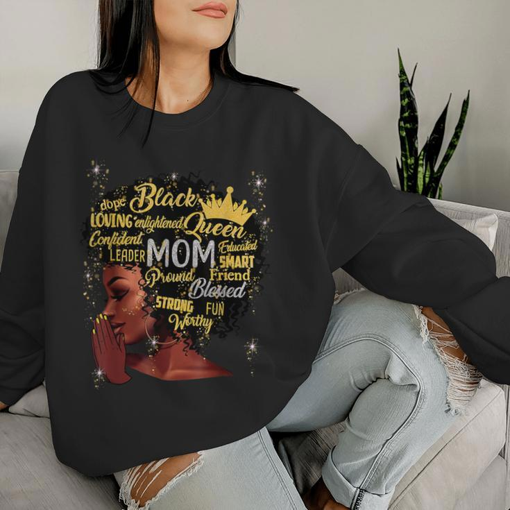 Black Afro Blessed Mom Christian African Mother's Day Women Sweatshirt Gifts for Her