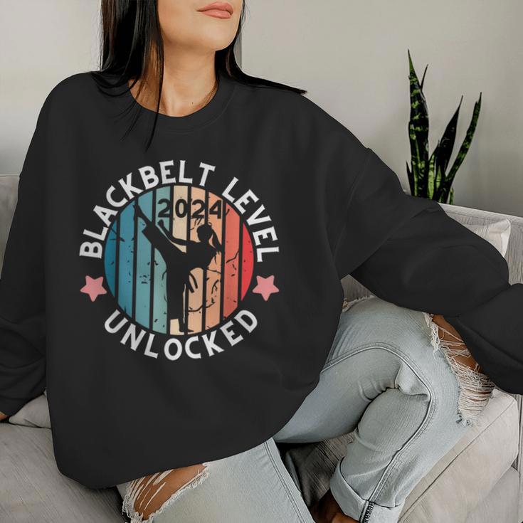 Black Belt AchievementMartial ArtsKarate Girls Women Sweatshirt Gifts for Her