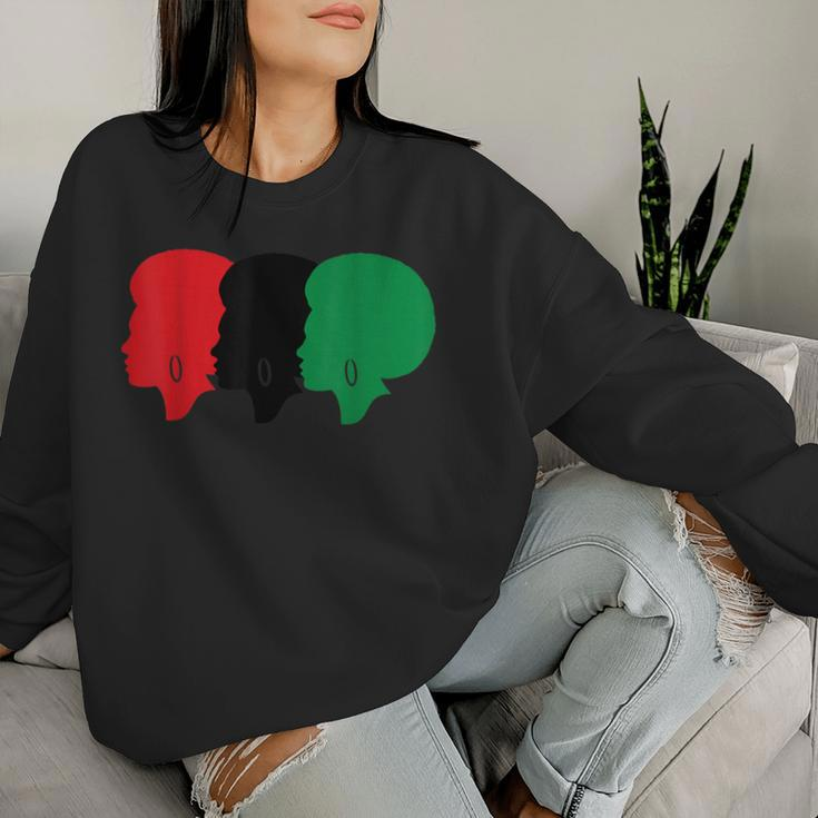 Black Pride Clothing Pan African Flag Afro 4 & Women Women Sweatshirt Gifts for Her