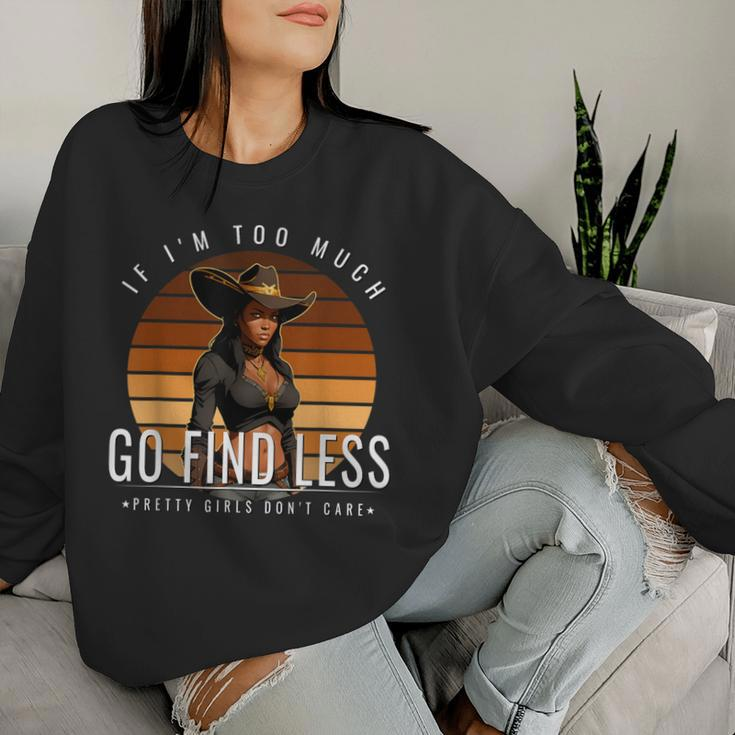 Black Rodeo Queen African American Western Tribute Women Sweatshirt Gifts for Her