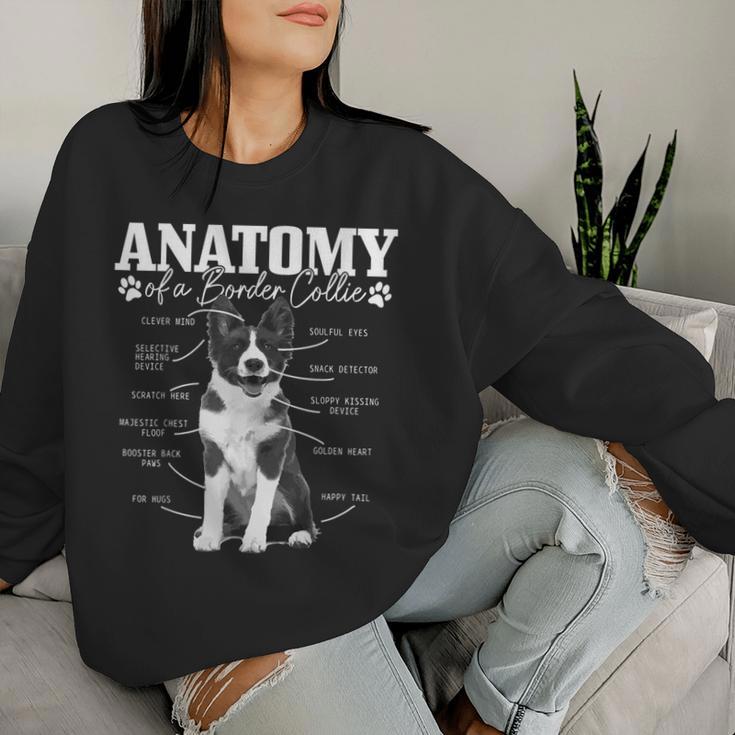 Border Collie Anatomy Cute Dog Border Collie Mama Dad Sweatshirt Frauen Geschenke für Sie