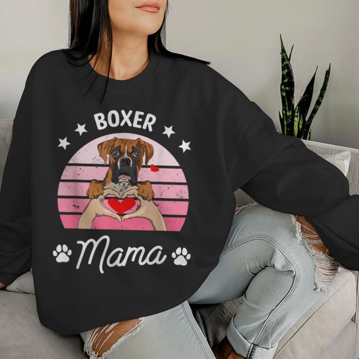 Boxer Mama Für Boxerhund Frauchen Sweatshirt Frauen Geschenke für Sie