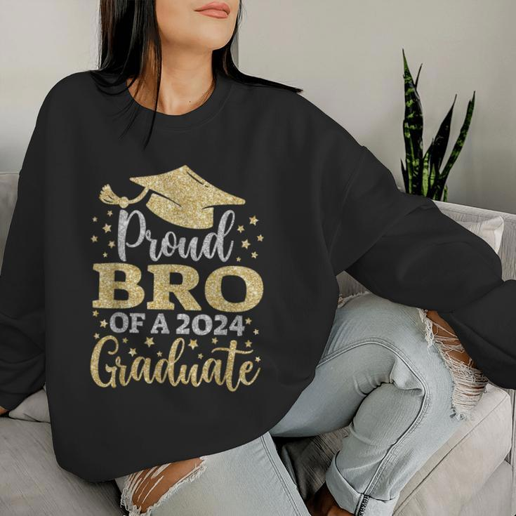 Bro Senior 2024 Proud Mom Of A Class Of 2024 Graduate Women Sweatshirt Gifts for Her