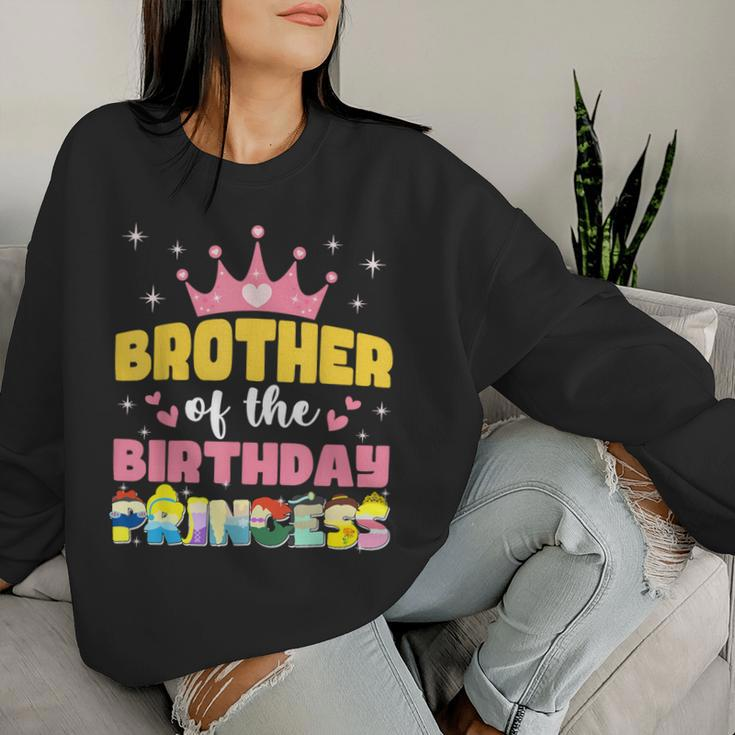 Brother Of The Birthday Princess Girl Matching Family Women Sweatshirt Gifts for Her