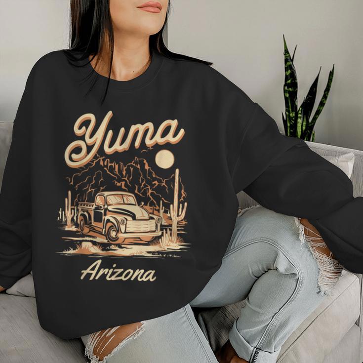 Camión Yuma Arizona Cactus Recuerdo Del Desierto Sudadera Mujer Regalos para ella