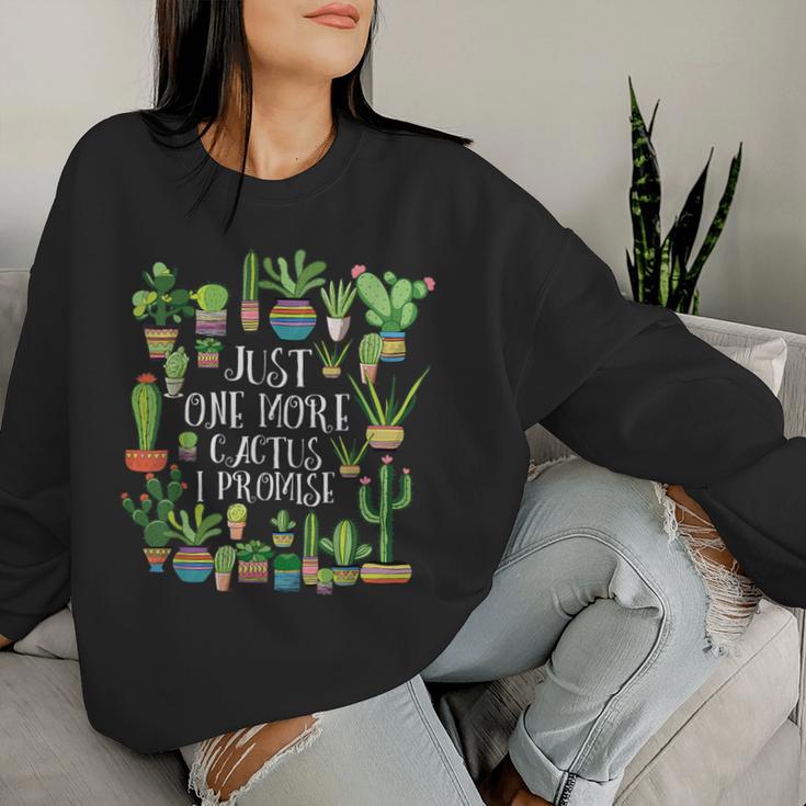 Camisa De Cactus Just One More Camisa De Cactus Amante De Las Plantas Cactus Sudadera Mujer Regalos para ella