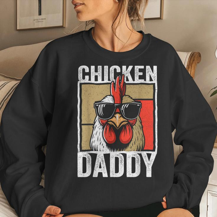 Chicken Daddy Rooster Farmer Fathers Day For Men Women Sweatshirt Gifts for Her