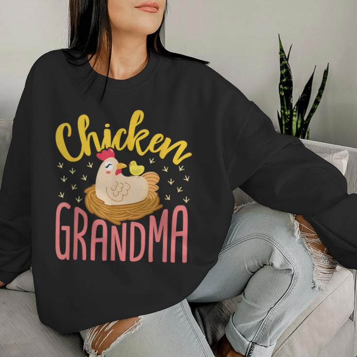 Chicken Grandma Farmer Lady Chickens Farm Animal Hen Women Sweatshirt Gifts for Her