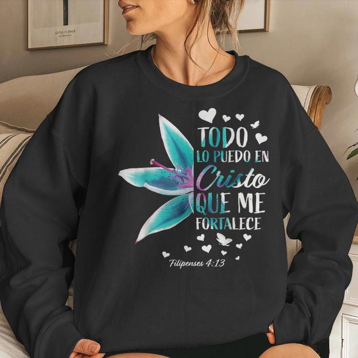 Christian Verse Religious Spanish Wife Mom Her Women Sweatshirt Gifts for Her