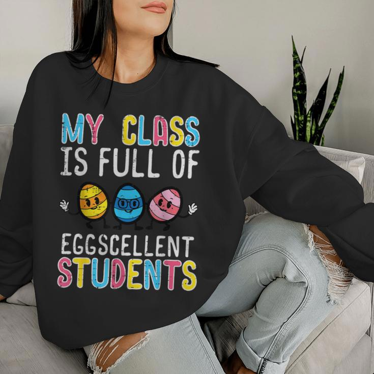 Class Full Eggcellent Students Cute Easter Teacher Men Women Sweatshirt Gifts for Her