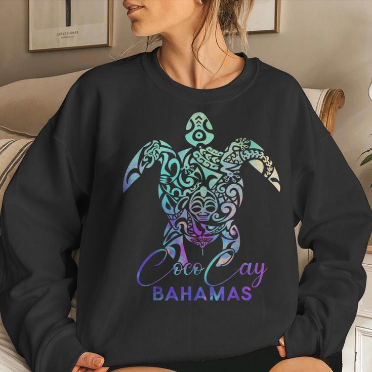 Coco Cay Bahamas Sea Turtle Family Vacation Summer 2024 Women Sweatshirt Gifts for Her