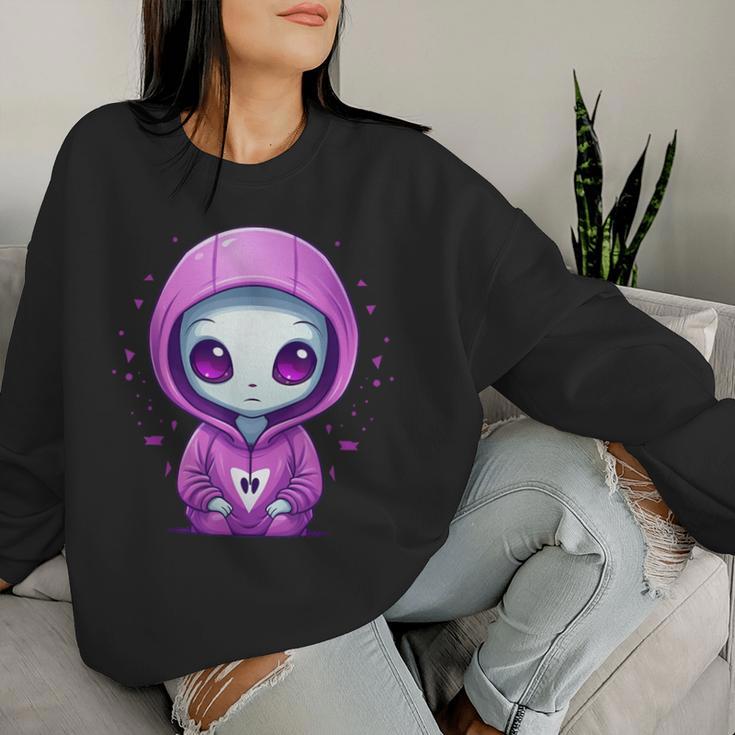 Cute Alien Girl I Alien Women Sweatshirt Gifts for Her