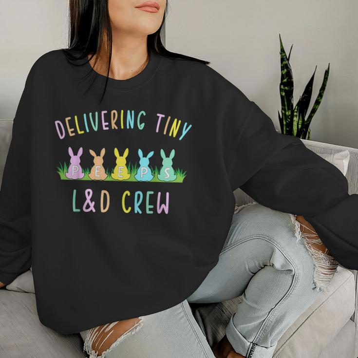 Cute Delivering Rabbits Labor And Delivery L&D Nurse Easter Women Sweatshirt Gifts for Her