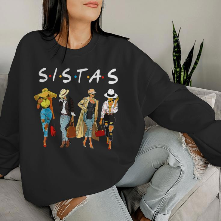 Cute Proud Black Sistas Queen Melanin African American Women Women Sweatshirt Gifts for Her
