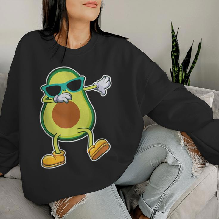 The Dabbing Avocado Plant Green Food Lover Women Sweatshirt Gifts for Her