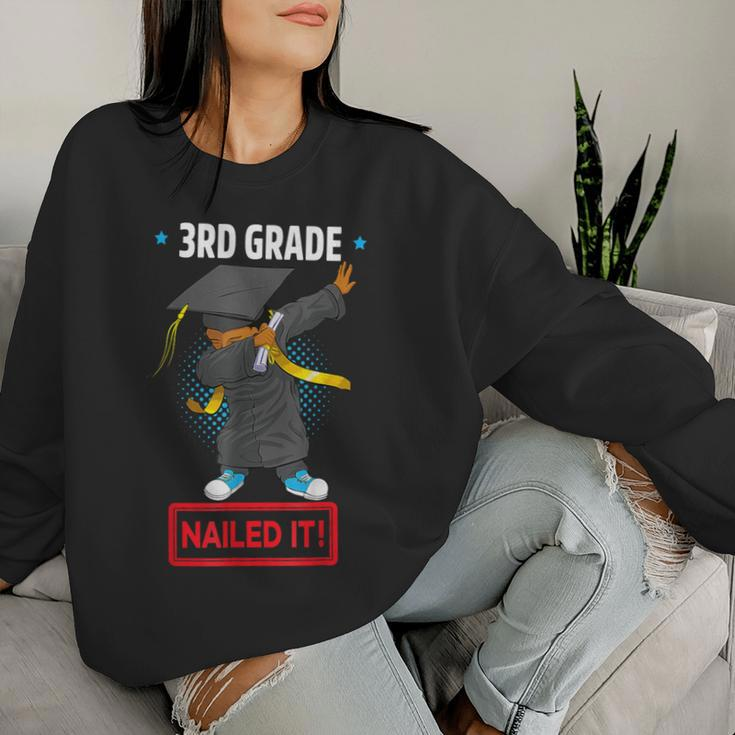 Dabbing Graduation Class Of 2023 Boy 3Rd Grade Nailed It Women Sweatshirt Gifts for Her