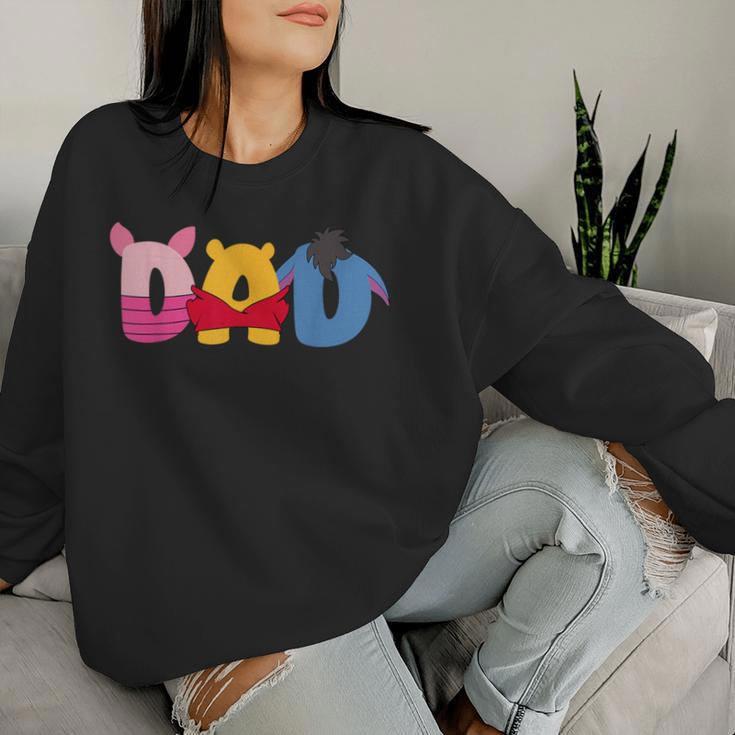 Dad And Mom Of The Birthday Girl Bear Family Matching Women Sweatshirt Gifts for Her
