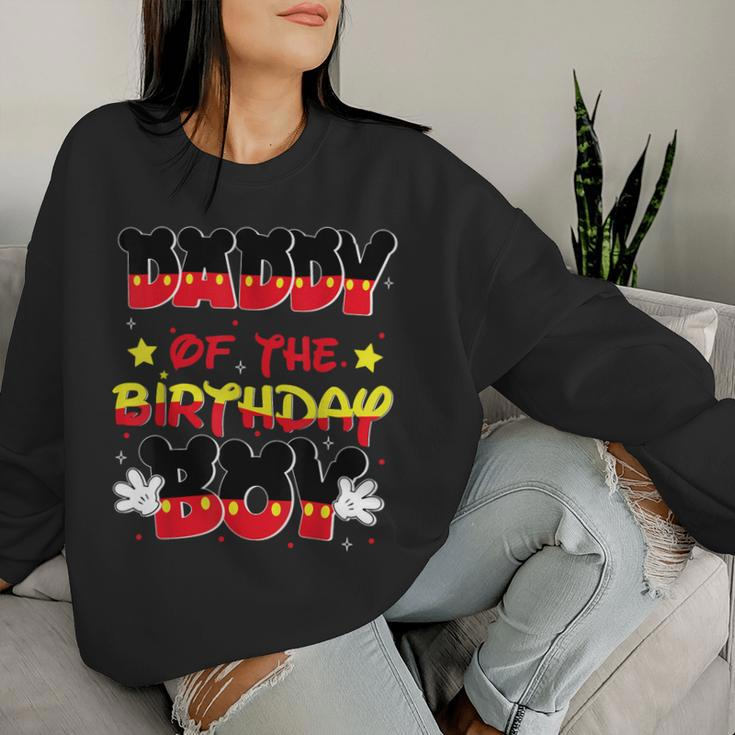 Dad And Mom Daddy Birthday Boy Mouse Family Matching Women Sweatshirt Gifts for Her