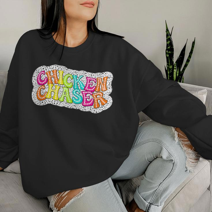 Dalmatian Chicken Chaser Women Sweatshirt Gifts for Her
