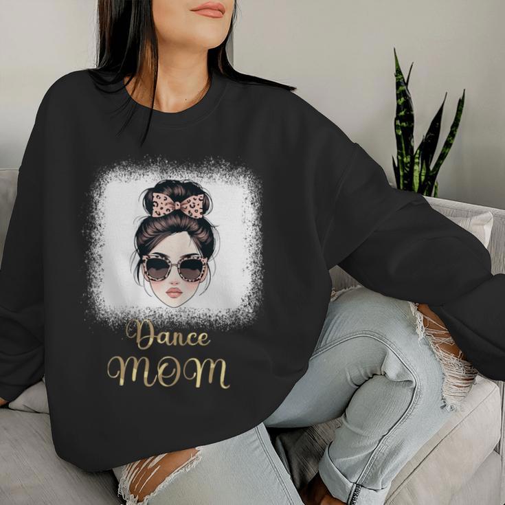 Dancing Mom Life Vibes Leopard Love & Dance Passion Women Sweatshirt Gifts for Her