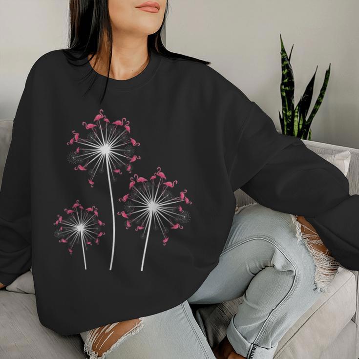 Dandelion Bird For Flamingo Sweatshirt Frauen Geschenke für Sie