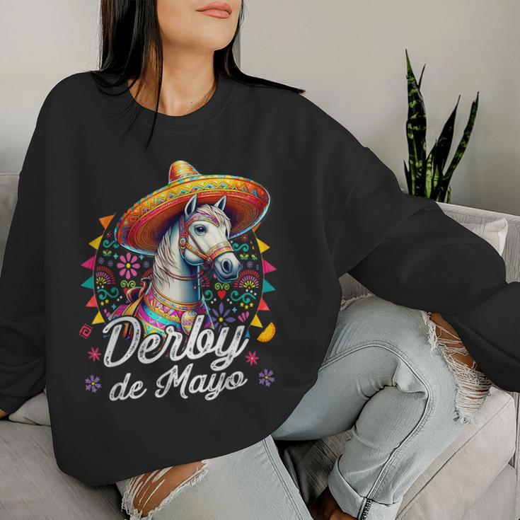 Derby De Mayo For Horse Racing Mexican Women Sweatshirt Gifts for Her