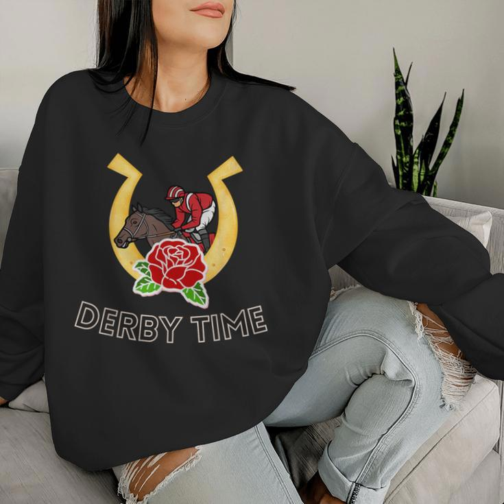 Derby Time Horse Racing 150Th Derby Day 2024 Women Sweatshirt Gifts for Her