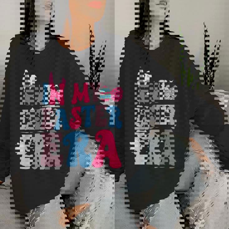 In My Easter Era Retro Groovy Happy Easter Day Bunny Women Sweatshirt Gifts for Her