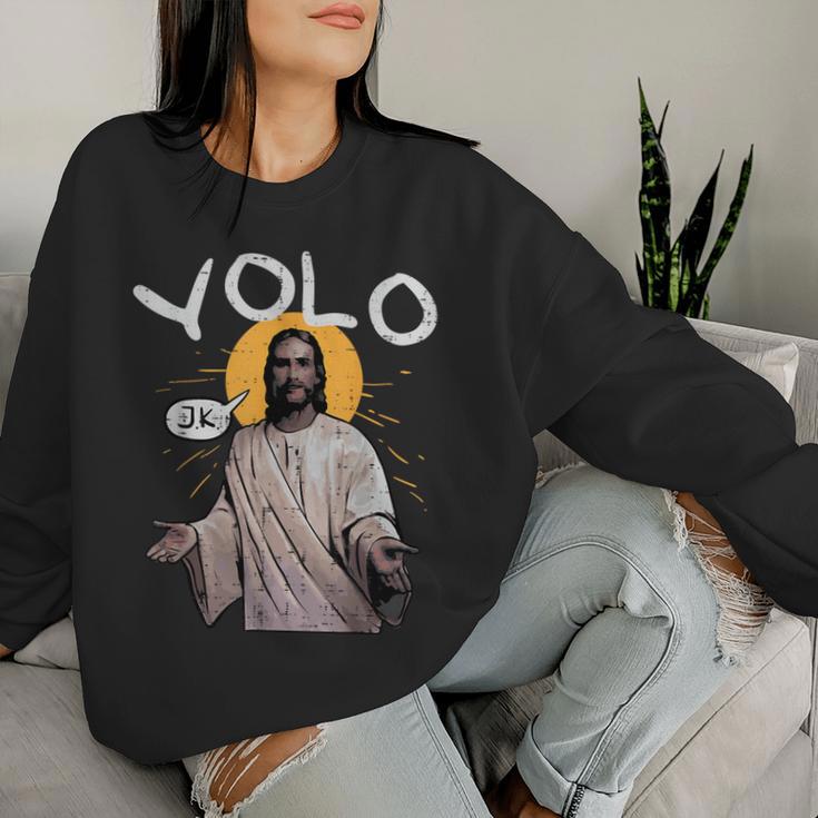 Easter Yolo Jk Jesus Religious Christian Kid Women Sweatshirt Gifts for Her