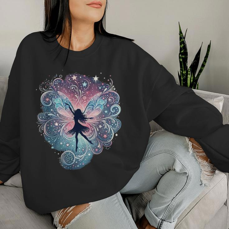 Fairy Heart Stars Vintage Love Fairies Fantasy Girls Women Sweatshirt Gifts for Her