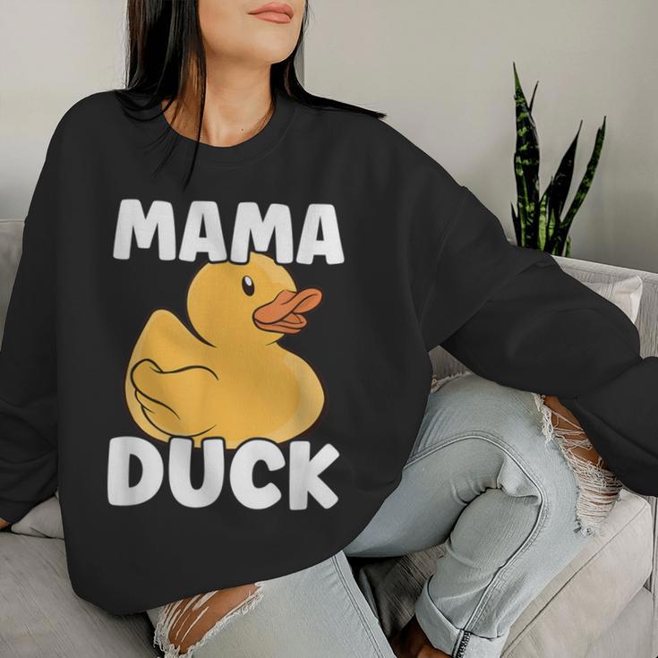 Farming Cute Bird Mom Duck Lover Mama Duck Women Sweatshirt Gifts for Her