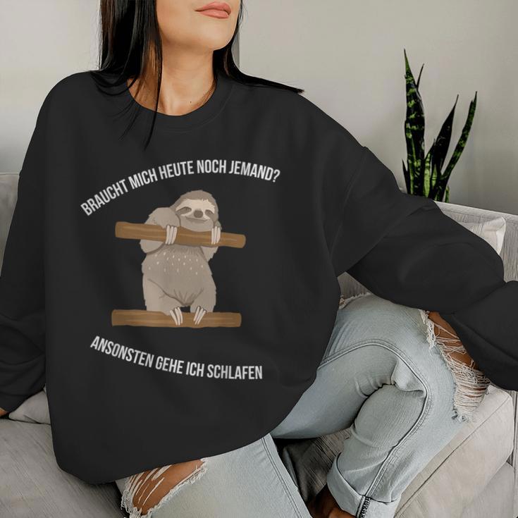 Faultier Sloth2 Geschenkidee Kollegen Freunde Sweatshirt Frauen Geschenke für Sie