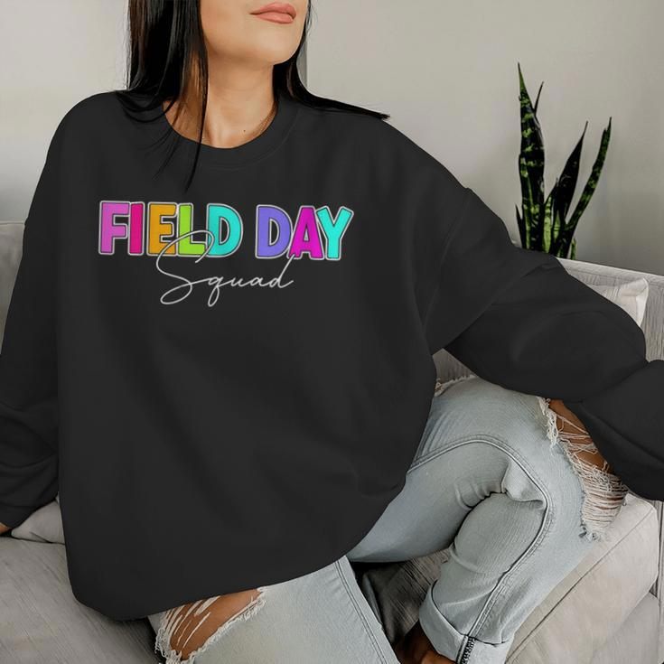 Field Day Squad Teacher First Last Day Of School 2024 Women Sweatshirt Gifts for Her